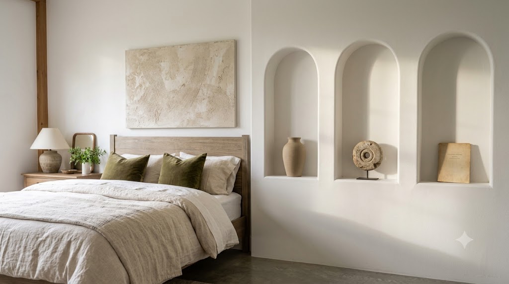 Arched Alcove Shelving